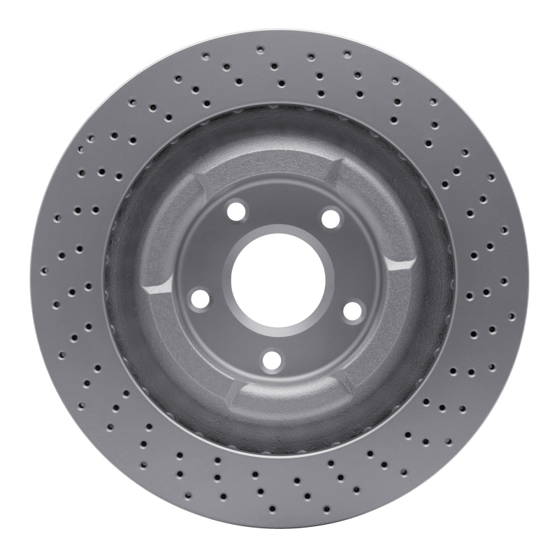 Chevrolet Corvette Brake Rotor (1) - Front - R1 Concepts - GeoSPEC Coated Rotor - Drilled - `06-`13
